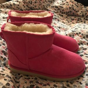 Hot Pink Canvas Short Uggs